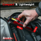 Anhay 2 Pack Rechargeable Work Light, 1200 Lumens LED Work Lights with 160° Swivel Head, Magnetic Base & Hooks, 6 Lighting Modes Magnetic Work Light for Car Repairs, Emergencies
