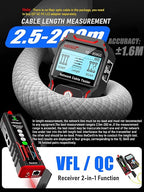 NF-859GS Network Cable Tester with VFL Functio 10mw Visual Fault Locator,for POE RJ45 RJ11 CAT5 CAT6 Cable Toner Continuity TestTelephone/Ethernet/LAN/Wire Tracer