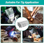 UNIFAMILY 80 Pcs Aluminum Welding Rods ER4043 1/16" x 16", TIG Welding Rod, Low Temp Aluminum Rod, Low Splatter Corrosion Resistance Aluminum Welding Wire, Tig Filler accessories