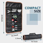 Roll Up Tool Bag, Roll Up Bag Tools Organizers with 22 Tool Pouches, Durable Portable Handy Tools Storage for Men Women, Perfect for Handyman, RV Owners, Dad Birthday or Father’s Day Gifts