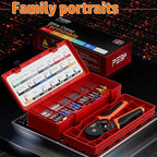 PEBA Ferrule Crimping Tool Kit, Hexagon Pliers AWG28-7 & 28 Sizes Ferrules(AWG24-8) for Electrical Wiring/DIY Terminals | Self-Adjusting Ratchet Crimper - Copper Ferrule Kit
