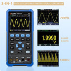 HDS271 OWON Oscilloscope Multimeter, 70MHz Bandwidth 1 Channel Digital Oscilloscope 3 in 1 Multi Multimeter Tester with 100KHz Signal Generator
