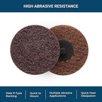 Benchmark Abrasives 3 Inch Sanding Discs Quick Change Nylon Surface Conditioning Discs, Drill & Die Grinder Sanding Disc Rust Remover for Metal Paint Stripper & Removal, Polishing - (25 Pack)(Medium)