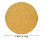 S SATC 100 PCS PSA Sanding Discs, 60 Grit Sandpaper Roll 6 Inch Adhesive Backed Sandpaper Sander Attachment for Drill Aluminum Oxide Round Automotive Sandpaper with Sticky Back