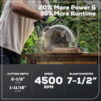 Greenworks 24V 7-1/4'' Circular Saw Brushless Cordless, with 4Ah Battery and 2A Charger