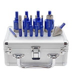 SHDIATOOL Diamond Drill Core Bits,Tile Drilling Core Hole Saw Kit for Porcelain Marble Ceramic Granite with 1/4 Carbide Positioning Drill Bit 12pcs (5/6/6/8/20/25/28/32/35MM/6MM/30MM/10MM)