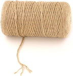 3mm x 500 Feet Natural Jute Rope, Twine for Gardening Tomato Climbing Plant Tie Floristry Crafts Gift Wrapping Packing Decor