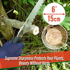 SUIZAN Pruning Saw 10.6" Gullet Blade - Professional Japanese Tree Trimming Handsaw Pullsaw Gardening Tools