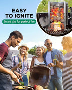 WH Natural Fire Starters for Campfires & Grill - 54+ Pack - Long-Burning Charcoal Starters - Odorless Firestarters for Outdoor Fire Pit, Fireplace - Quick Ignite