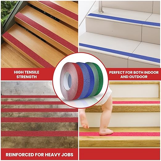 GGR Supplies T.R.U. NST-20C Semi Translucent/Transparent Non-Skid Tape 1 in. Wide x 60 ft. Length Safety Way 60 Grit Anti Slip Traction Tape 32 Mil No Slip