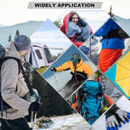 OAZ 8 Pieces 7.87 x 5.9 inch Nylon Repair Patches, Self-Adhesive Nylon Fabric Patch, Waterproof Lightweight Outdoor Gear Repair Patch Kit for Clothing, Down Jacket, Tent Bag (Light Gray)