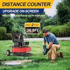 Anysun All in 1 Sewer Camera with Locator & Wheels & Pull Handle, 7MM 300Ft Cable, Self Leveling, Distance Counter, 32GB Card, 9'' HD Monitor, Pipe Drain Inspection Camera IP68 Industrial Borescope
