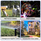 Underground Wire Locator, Cable Tester F02 Pro for Locate Wires, Locate Control Wires Cables Pet Fence Wires, up to 3 Feet Deep 1640 Feet Length, Equiped with Rechargeable 1100mAh Battery