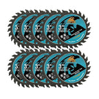 Wood Cutting Disc 3 Inch 10pcs - 24T TCT Carbide Tipped Teeth Compact Circular Saw Blade with 10mm Arbor, General Purpose for Cuttting in Wood Plastic and Composite Materials
