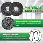 5 Pack Angle Grinder Stripping Wheel Angle Grinder Strip Disc Paint Stripper Attachments Grinder Wheel, Paint Metal Oxidation Rust Remover Stripper Tool (4'' x 5/8''-5B)