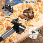 Forstner Bit Set for Woodworking 5PCS Wood Drill Bit Set Hole Saw Woodworking Tools Carbon Steel Forstner Bits for Hard Wood Plastic Plywood MDF