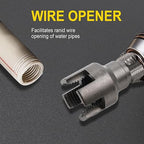 PVC Pipe Threading Tool Kit, 1/2 and 3/4 inch Dies, Internal and External Threader Set, 2-Piece