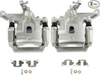 SCITOO 19B7123 19B7122 Rear Left & Right Disc Brake Calipers w/Bracket Fit For Mazda For CX-5 2013-2015, Single Piston