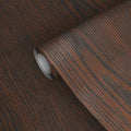 GSCIT Club Brown Walnut Wallpaper, 24 inch X 25ft Self Adhesive Wood Grain Repair Tape Patch for Tables, Chairs, Baseboards, Doors, Windows, Floors, Handicraft DIY.