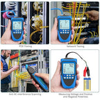 Network Cable Tester, PoE Cable Tester for CAT5, CAT5e, CAT 6, CAT 7 CAT 8, RJ45, Multifunction Power Over Ethernet Tester, Cable Voltage Tester Line Location Finder Cable Tracer, Wire Tracker