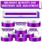 Epakh Paper Wristbands Neon Wrist Bands Waterproof Handbands for Events Lightweight Concert Wristbands Neon Colored Adhesive Wrist Band for Party