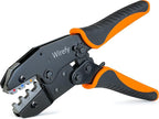 Wirefy Crimping Tool For Heat Shrink Connectors - Ratcheting Wire Crimper - Crimping Pliers - Ratchet Terminal Crimper - Wire Crimp Tool for Your Kit