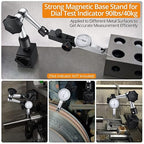 Neoteck Magnetic Base Stand Indicator Holder for Test Indicator Gauge Nano-90lbs/40kg Tensile Force