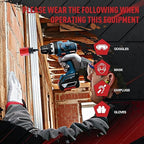 Bi-Metal Hole Saw Set, 22PCS Hole Saw Kit with Arbors and Drill Bits, 3/4" to 2-11/12" 12 PCS Saw Blades with case for Metal, Wood, Plywood, Drywall, PVC Board, and Plastic