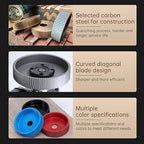 Angle Grinder Wood Carving Disc Set Milling Cutter Grinding disc, 4 and 1/2 Attachments with 5/8 inch Arbor, Cutting Wheel Can be Used for Wood, OPP, Soft Metal (Primary Color 75mm/22mm)