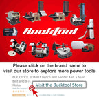 BUCKTOOL Direct Drive Bench Belt Sander, 4x36 in Belt and 8 in Disc Sander, 3/4HP Belt Sander for Woodworking, 5.0A Benchtop