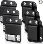 Zonon 3 Pcs Tape Measure Holder Set for Belt Hammer Holders Tactical Tape Measuring Belt Clip Low Profile Drill Holster Match Any Kinds Holster with Clip