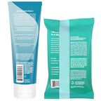 Lume Acidified Body Wash & Flushable Deodorant Wipes - 24 Hour Odor Control - Hydrating Wash - Without SLS or Parabens - OB/GYN Developed - 8.5 Ounce (Unscented) 15 Count Wipes (Cool Cucumber)