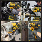 Rhovixster 1/2 Impact Gun, Cordless Impact Wrench Set, 1/2 Torque Impact, Brushless Motor High Torque Impact Guns with Battery and Charger