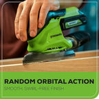 Greenworks 24V Cordless Finishing Sander 11,000 OPM, Tool-Only (Battery and Charger Sold Separately)