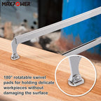 MAXPOWER 24-inch C Clamp Locking Pliers, Large Locking C Clamp with Grip Swivel Pads, MAX Jaw Capacity Up to 10"