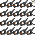 AMARTISAN 20-Pack Spring Clamps 3-inch, Small Heavy Duty Clips for Crafts, Backdrop Stand, Woodworking, Photography Studios, 1.77 Inch Mouth Opening