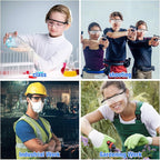 100 Pairs Safety Goggles Bulk Protective Glasses for Shooting Lab Safety Goggles Over Glasses for Kids Adult