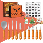 imarku Pumpkin Carving Kit, 36PCS Pumpkin Carving Tools, Professional Pumpkin Carving Knife Set with Stencils & Bag for Beginners, Sharp Pumpkin Carving Gift for Halloween Decoration Jack-O-Lanterns
