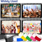 2000 Pcs Paper Wristbands for Events Waterproof Neon Colored Wrist Bands Adhesive Concert Identification Wristbands Hand Bands for Events(Color)