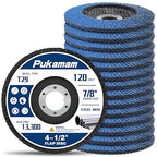 14 Pack of Flap Discs 4 1/2 for Angle Grinder Grit 120 Type 29 Zirconia Grinding Wheel for Wood Metal Sanding