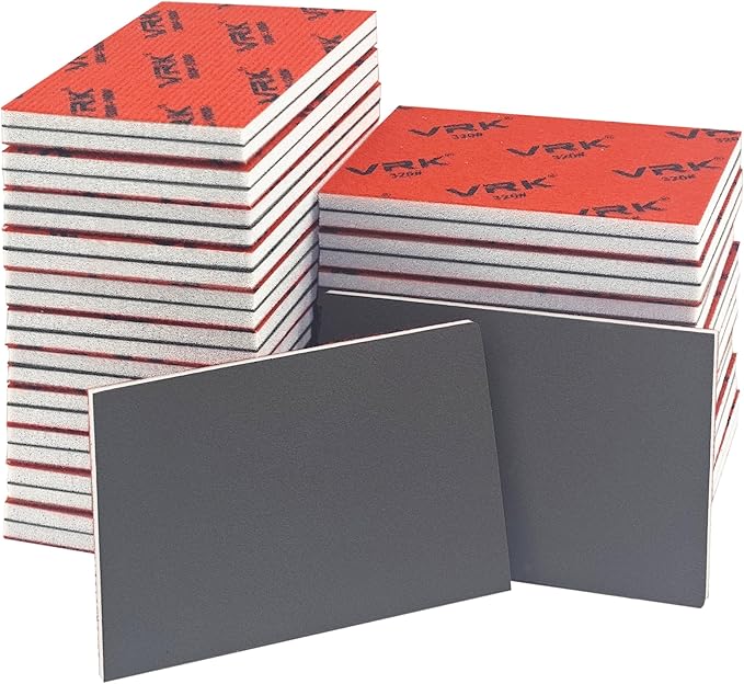 28 Pcs 2000 Grit Sanding Sponge,Ultra Fine Sandpaper,Soft Foam Hand Sander Block Wet Dry Sanding Pads for Automobile Wood Furniture Metal Drywall Polishing