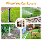 F02 Underground Cable Locator, Wire Tracer with Earphone, Cable Tester for Dog Fence Cables Irrigation Control Wires