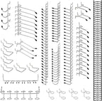 170PCS Pegboard Hooks Assorted | Peg Board Hooks for Hanging Tools - Ideal for Pegboard Organizer