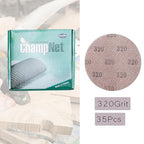Mesh 5 inch 6 inch Sanding Discs 35PCS Hook and Loop Sanding Discs, Dust-Free, Ideal for Metal, Wood, Composites, Stock Removal, and Fine Finishing (6in, 320 Grit)