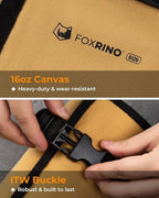 Wrench Roll, Wrench Roll Up Pouch, Gifts for Men Father Dad Mechanic, Heavy Duty Canvas Wrench Organizer Bag (Brown, 19+1 Metric)