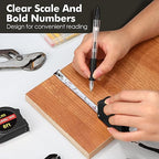 50 Pcs 6 FT Mini Tape Measure Retractable Bulk Small Measuring Tape Pocket Size Measurement Tool for Operation Christmas Items Party Favor Gifts Stuffers for Men(Black)