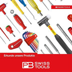 PB Swiss Tools Scratch Awl PB 640.80 | 100% Swiss Made | Awl Tool 80 mm Blade Length for Piercing Holes in Sheet Metal, Wood, Plastic, Leather