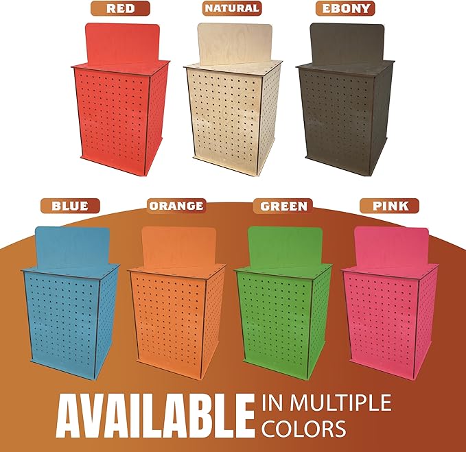 TORCHED DISPLAYS Rotating Pegboard Display… (Orange)