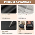 Leather Repair Patch, 17X79 inch Strong Sticky Repair Patch Self Adhesive Waterproof, DIY Large Vinyl Patches for Couches, Furniture, Sofa, Car, Chair (Black, 17X79 inch)
