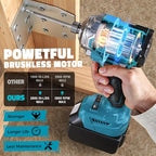 Cordless Impact Driver for Makita 18V Battery, 2800 In-lbs Brushless 1/4" hex chuck Impact Driver, impact drill with 5-Speed Lightweight Power Impact Drivers, LED Light (no battery)